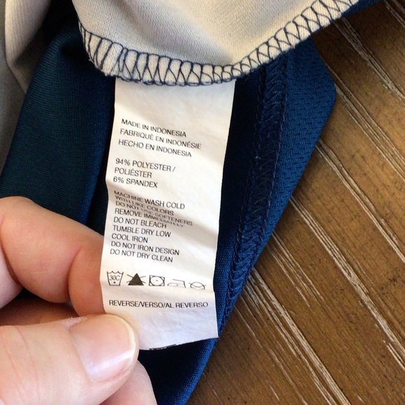 Izod Mens Colorblock Striped Short Sleeve Golf Polo Size Large - Picture 6 of 8